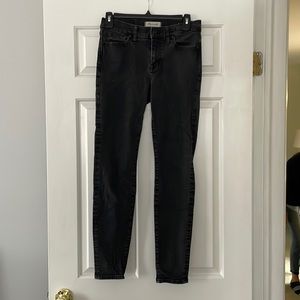 madewell black skinny jeans